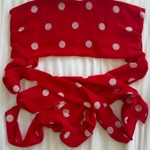 LPA Red Polka Dot Crop Top